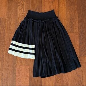 Y-3 Yohji Yamamoto Cotton Asymmetrical Pleated Skirt size M